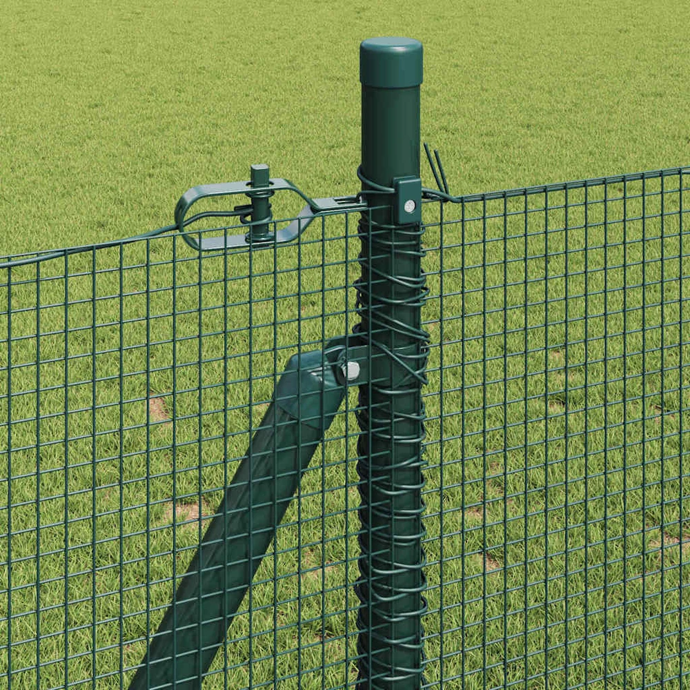 Suvirinta vielos tvora su betono baze 25 x 0,8 m Žalia