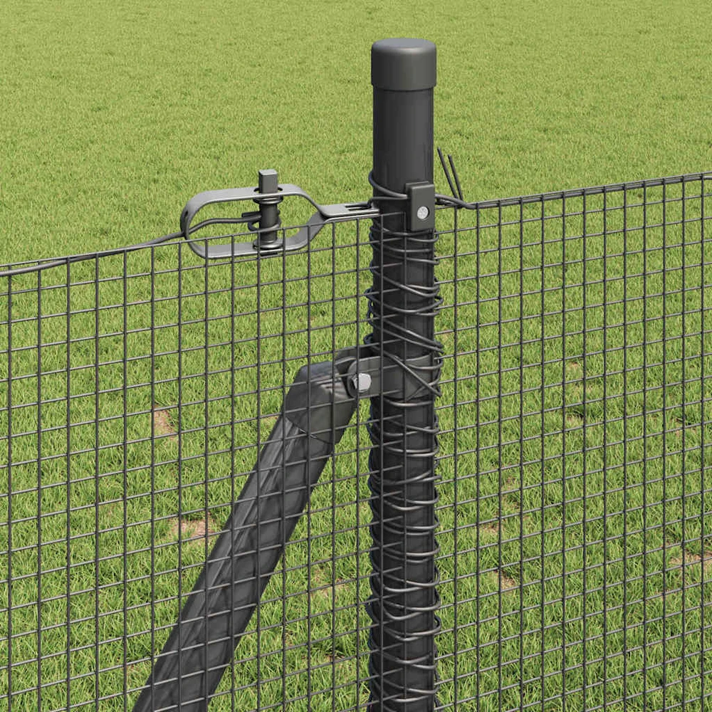 Suvirinta vielos tvora su betono baze 25 x 1,4 m Pilka