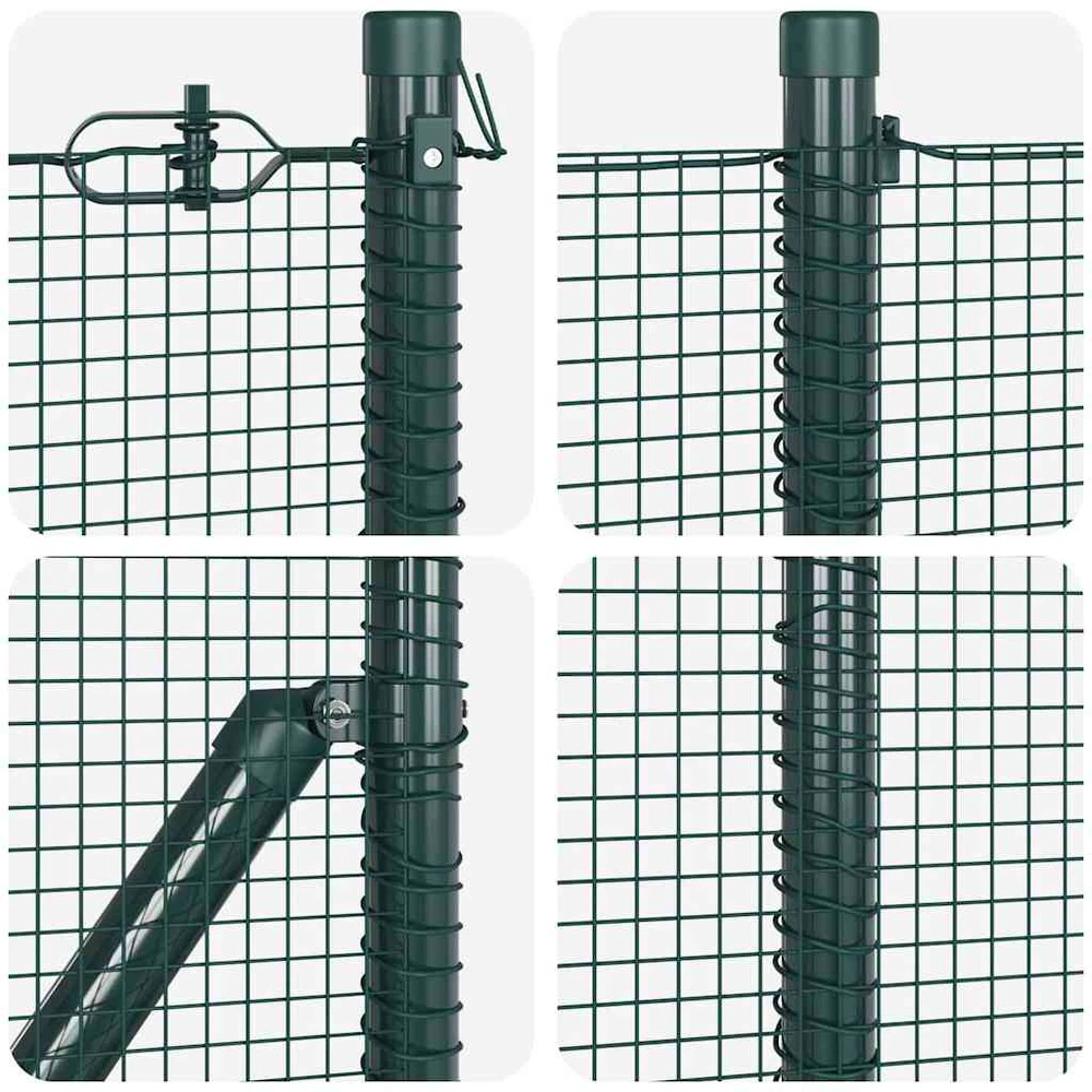 Suvirinta vielos tvora su betono baze 50 x 0,8 m Žalia