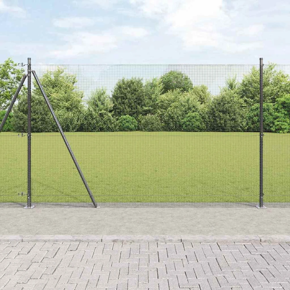 Suvirinta vielos tvora su betono baze 50 x 1,4 m Pilka