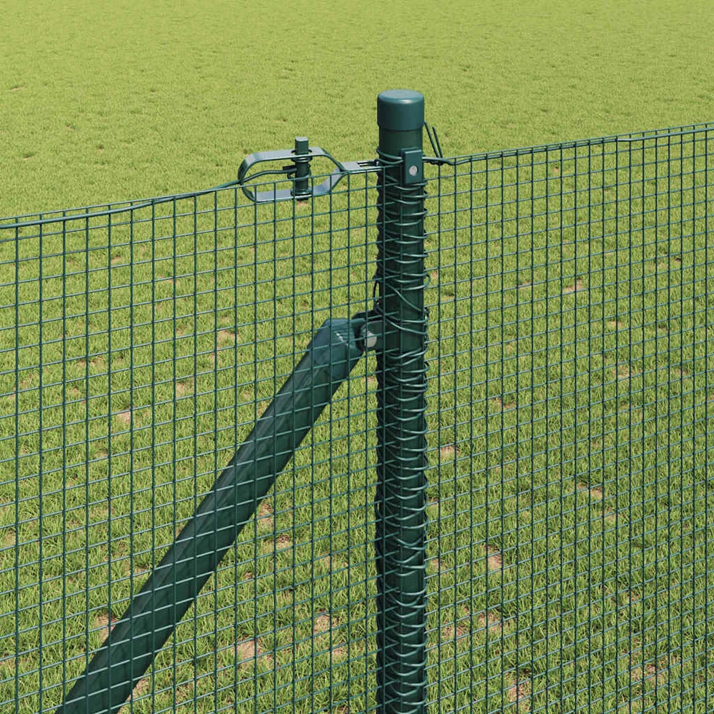 Suvirintas vielinis tvoras su smailiais galais 25 x 1 m Žalia