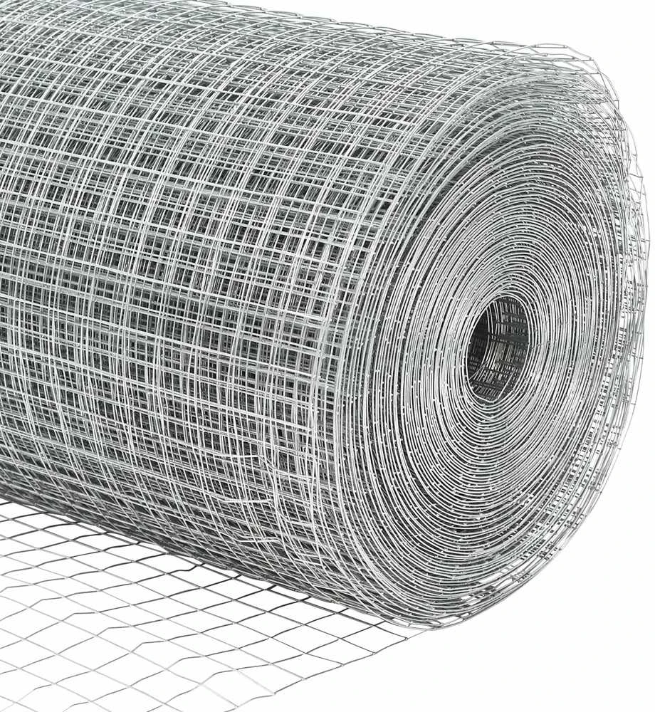Suvirintas vielos tvora su stulpeliais 10 x 1,2 m Sidabrinė