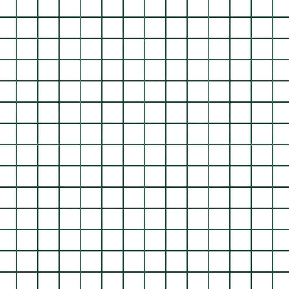 Suvirintas vielos tvora su stulpeliais 50 x 0,5 m Žalia