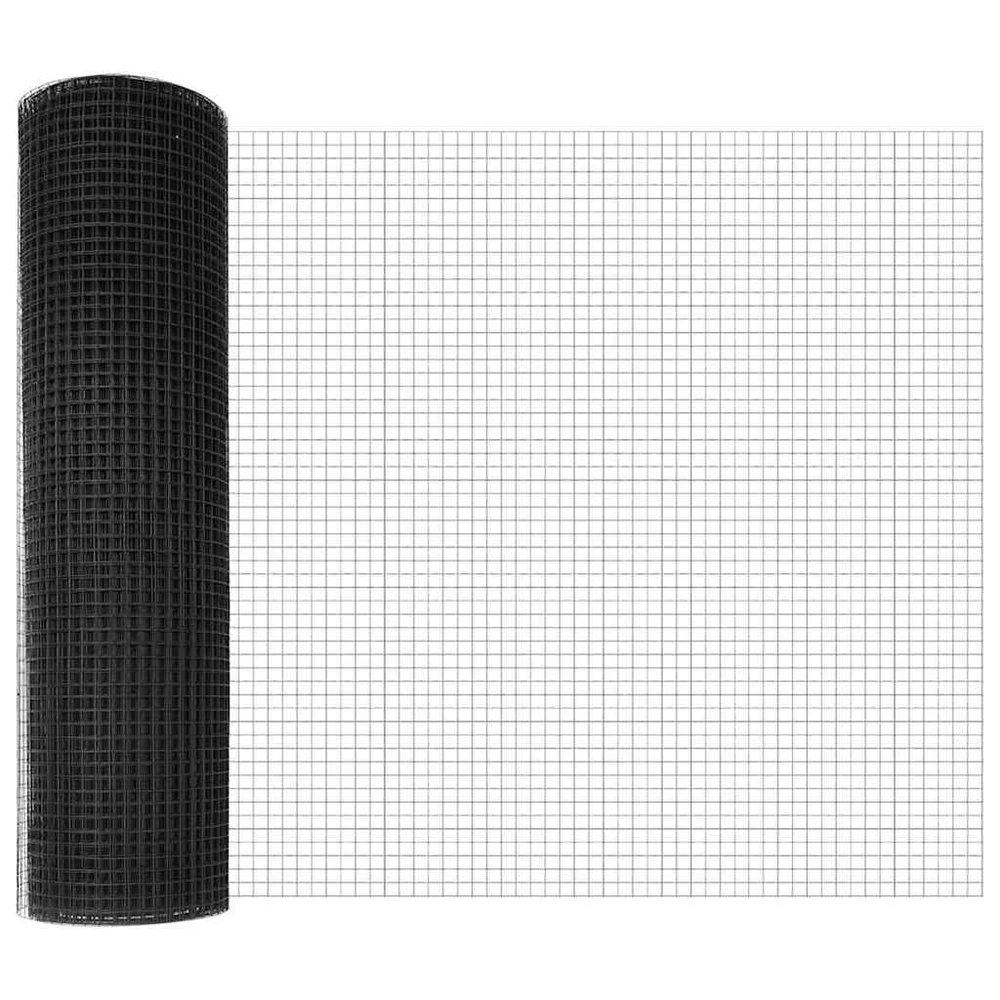 Suvirintas vielos tvora žemės tvirtinimas 100 x 0,8 m Pilka