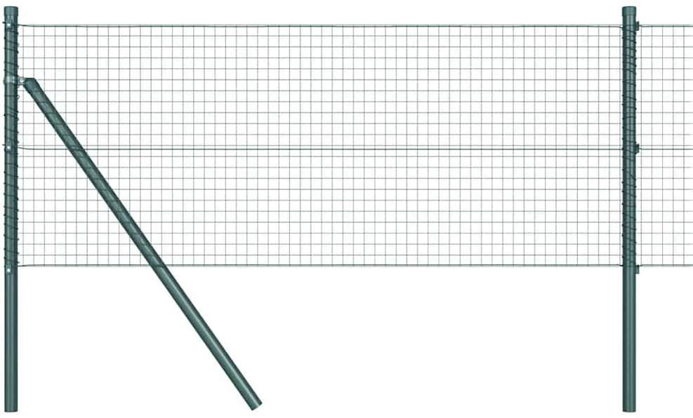 Suvirintas vielos tvora žemės tvirtinimas 25 x 0,5 m Žalia