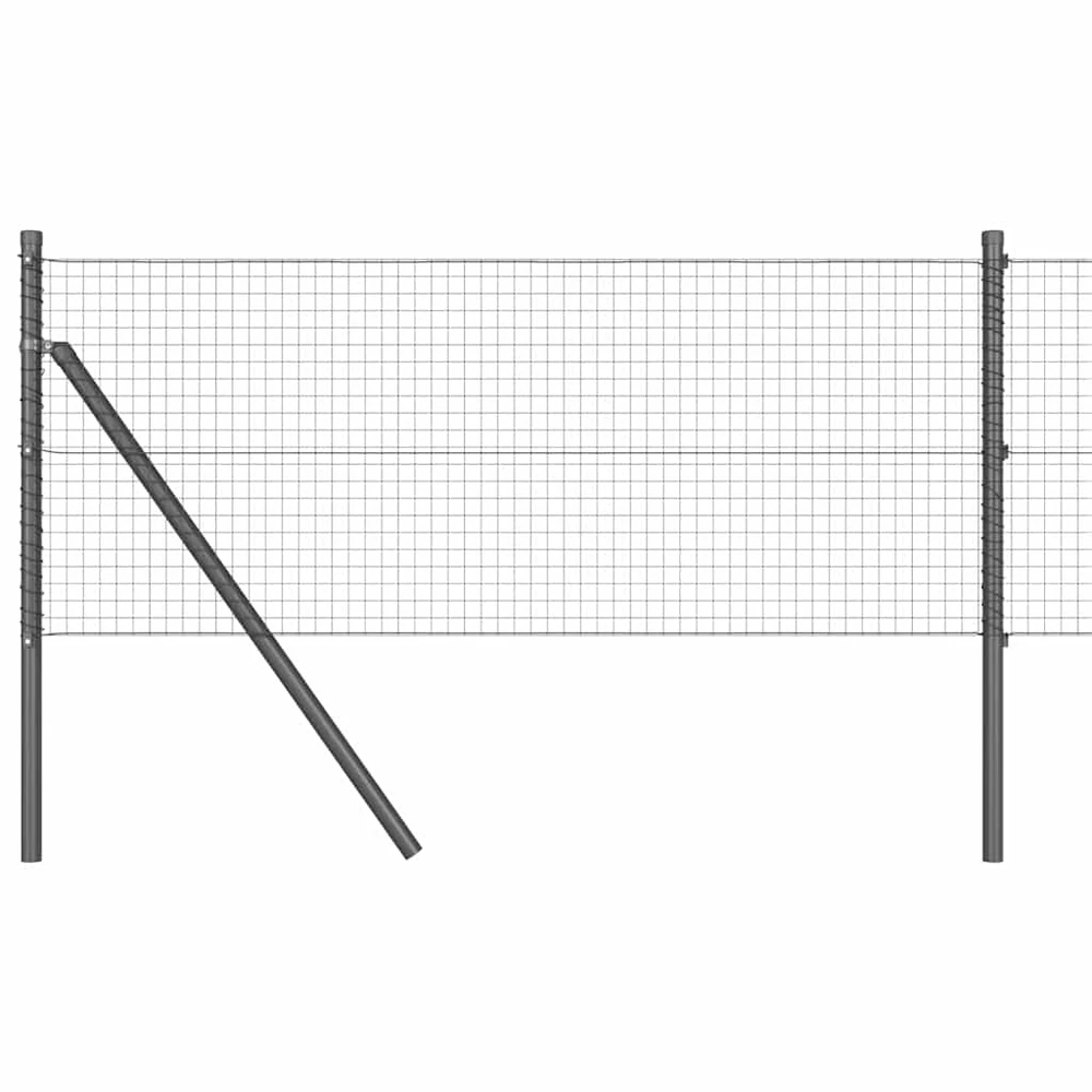 Suvirintas vielos tvora žemės tvirtinimas 100 x 0,6 m Pilka