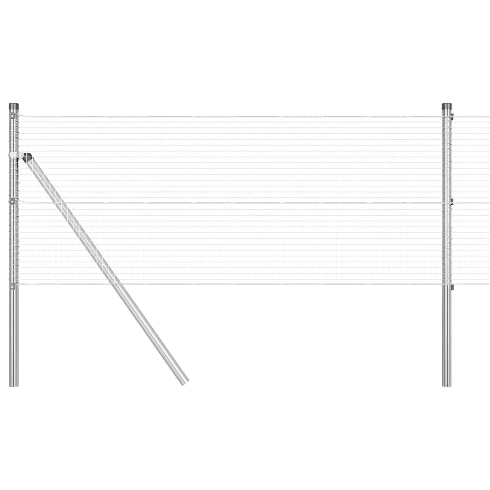 Suvirintas vielos tvora žemės tvirtinimas 50 x 0,4 m Sidabrinė