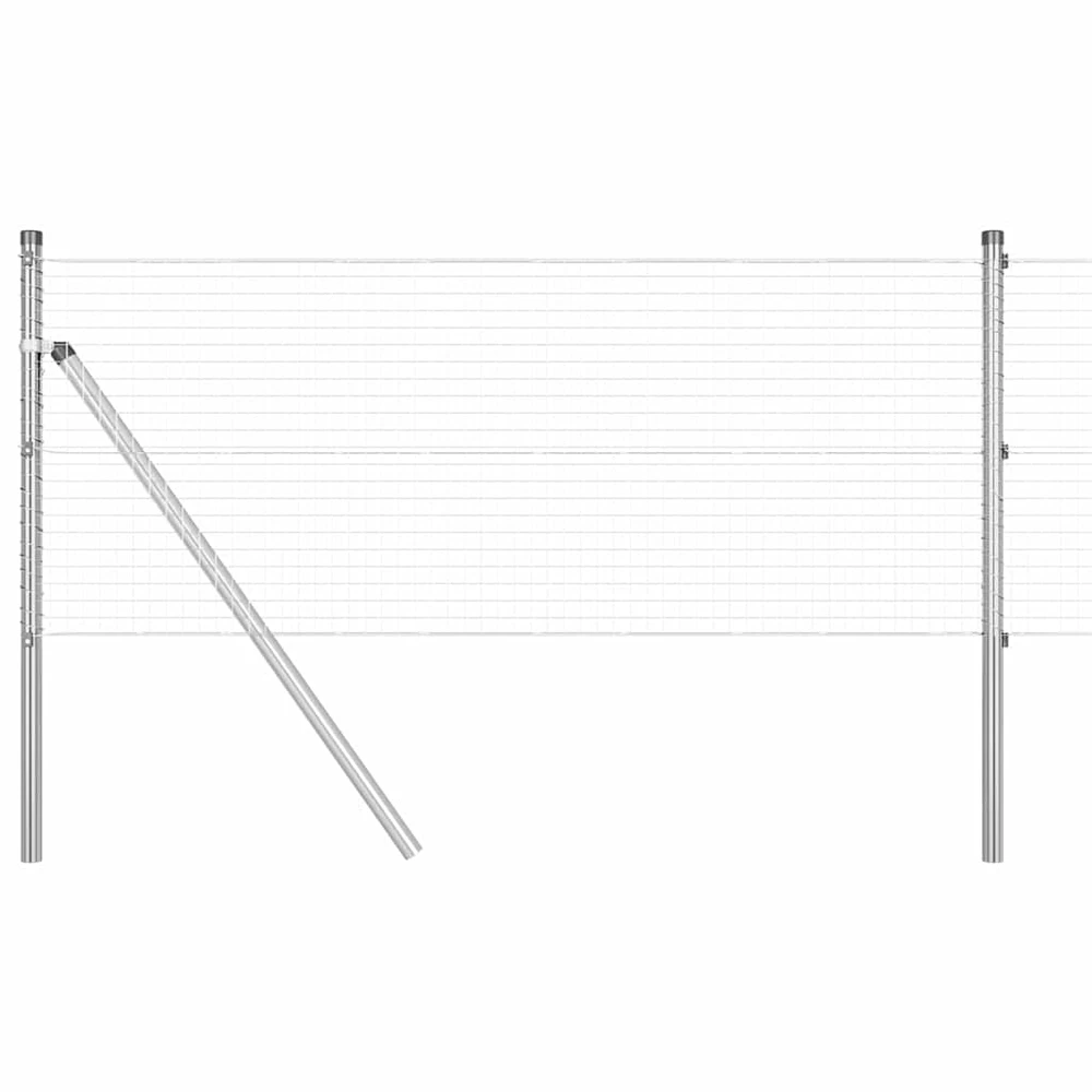 Suvirintas vielos tvora žemės tvirtinimas 10 x 0,6 m Sidabrinė