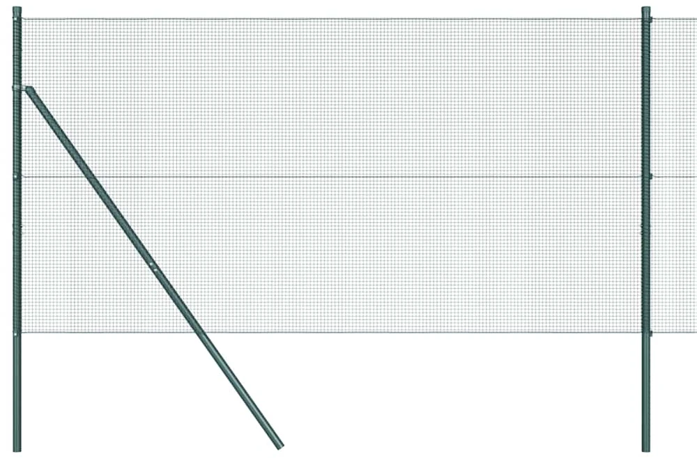 Suvirintas vielos tvora žemės tvirtinimas 50 x 1,2 m Žalia