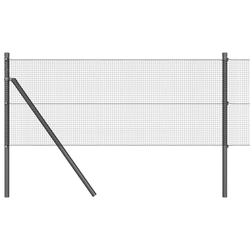 Suvirintas vielos tvora žemės tvirtinimas 50 x 0,8 m Pilka