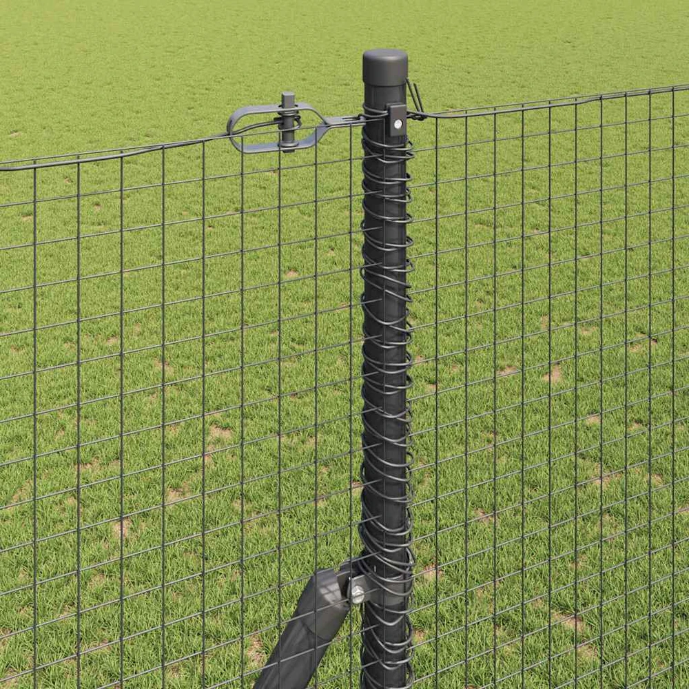 Suvirintas vielos tvora žemės tvirtinimas 25 x 1,5 m Pilka