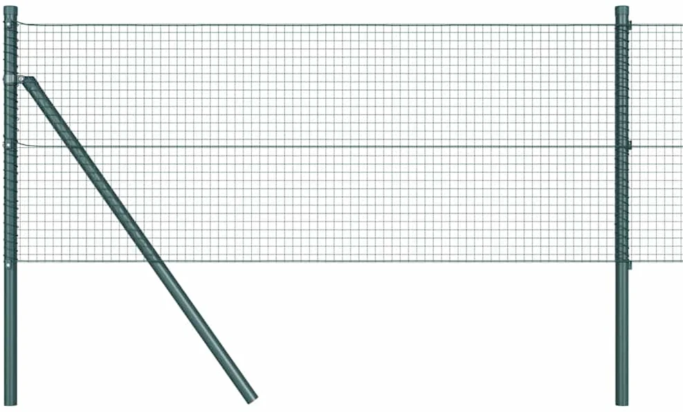 Suvirintas vielos tvora žemės tvirtinimas 100 x 0,4 m Žalia