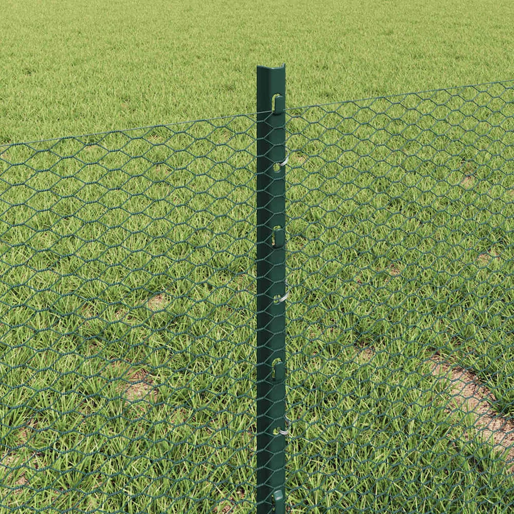 Suvirinto vielos tvoros 10 x 0,4 m PVC dengtas plienas Žalia