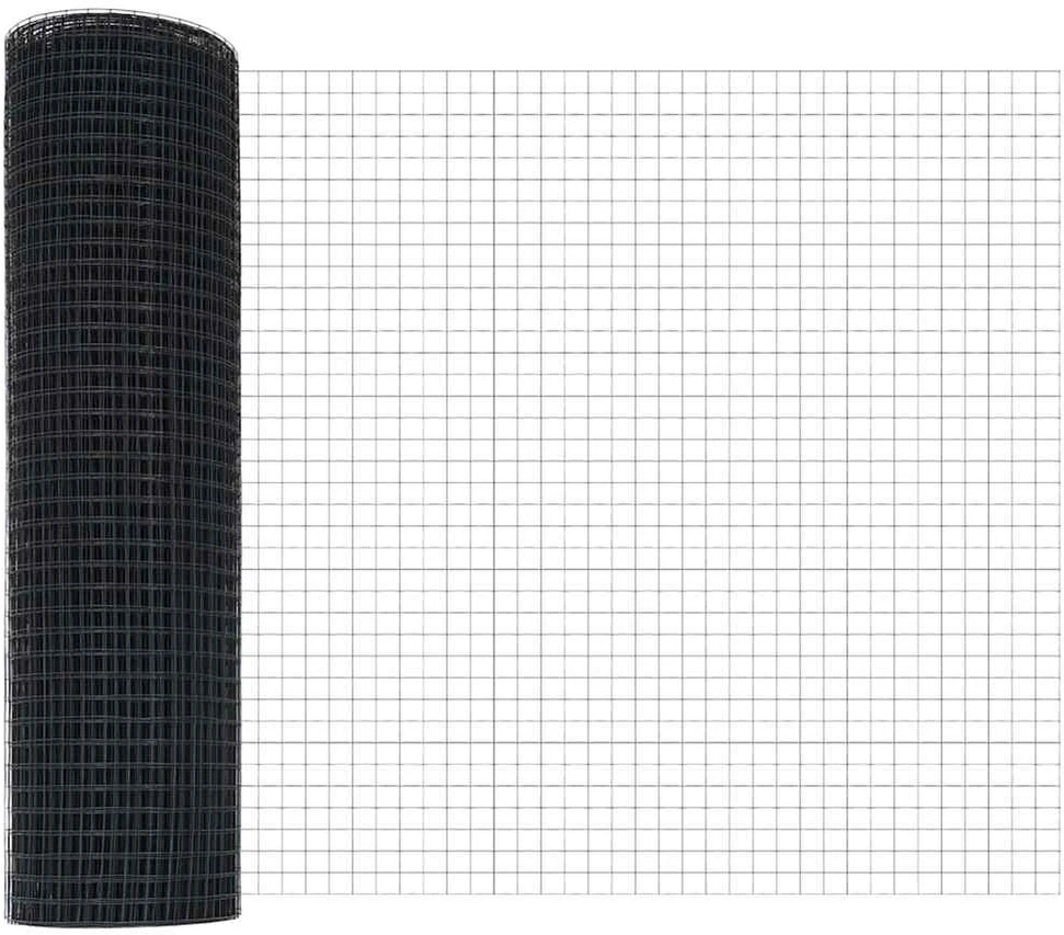 Suvirinto vielos tvoros 10000 x 40 cm Pilka