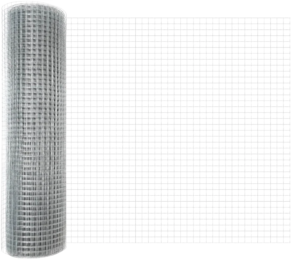 Suvirinto vielos tvoros 2500 x 40 cm Sidabro