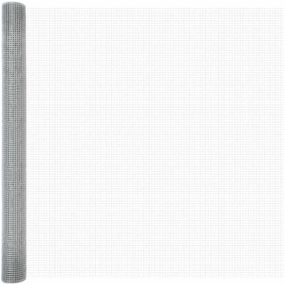 Suvirinto vielos tvoros 5000 x 150 cm Sidabro