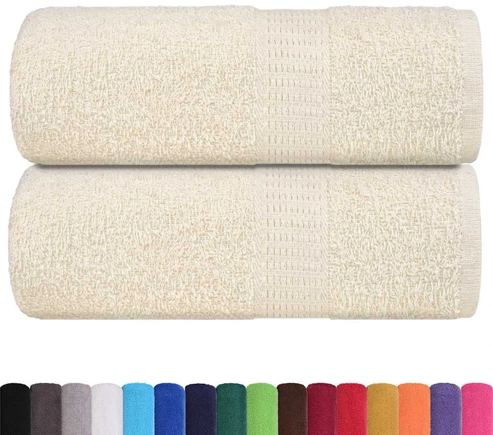 Rankšluostis Svečių rankšluosčiai FROGN, 2 vnt., kreminės spalvos, 30x50 cm, 360 g/m²