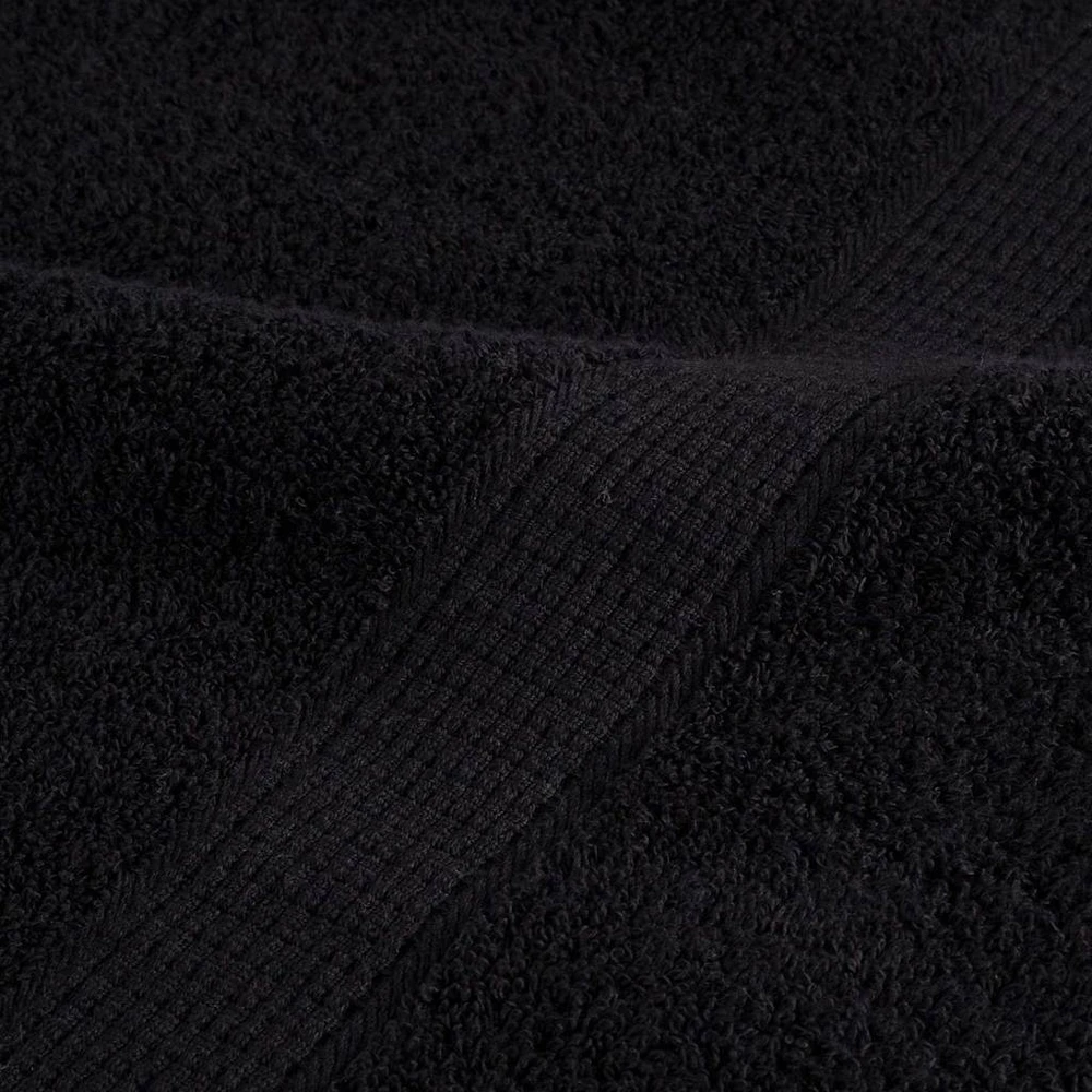 Svečių Rankšluostis SOLUND 25 vnt. Juoda 80 x 200 cm 550 gsm