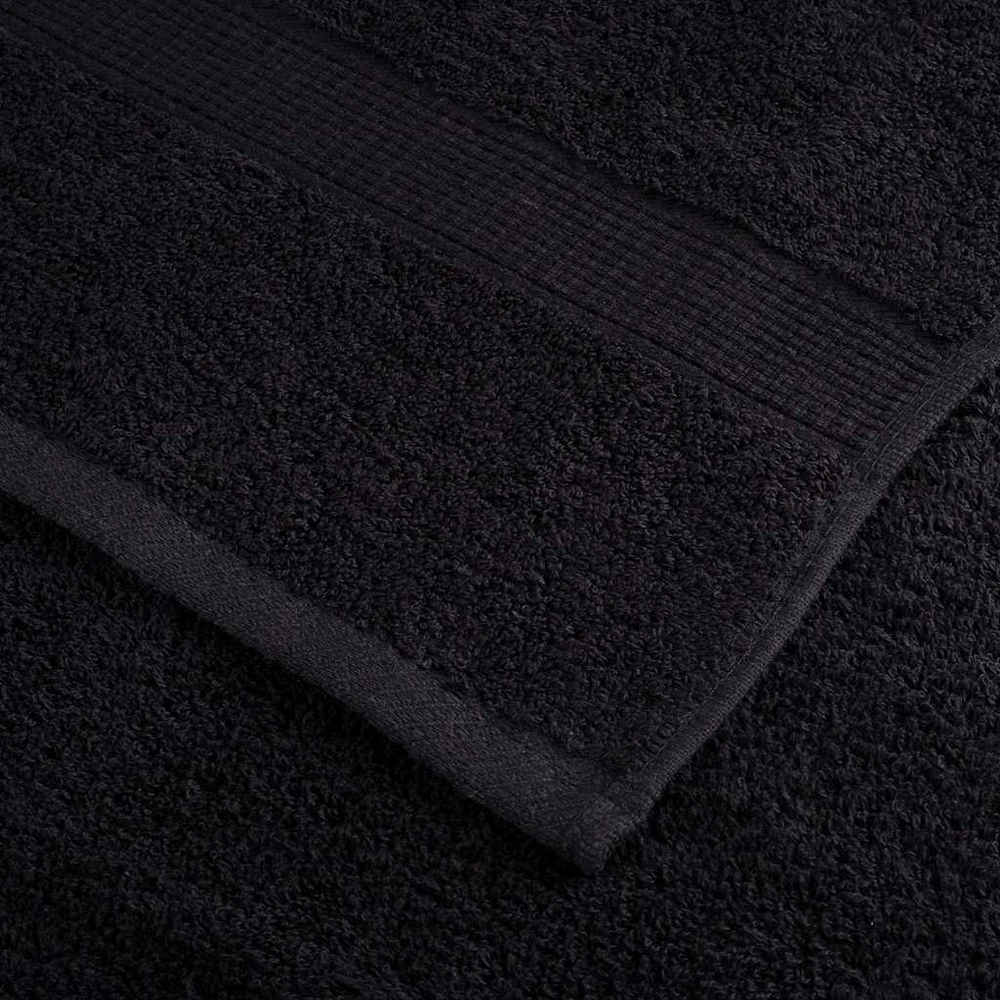 Svečių Rankšluostis SOLUND 25 vnt. Juoda 80 x 200 cm 550 gsm