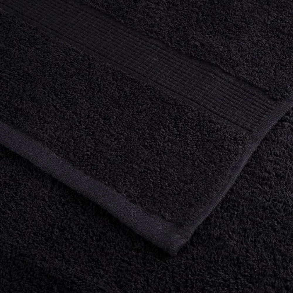 Svečių Rankšluostis SOLUND 4 vnt. Juoda 15 x 21 cm 550 gsm