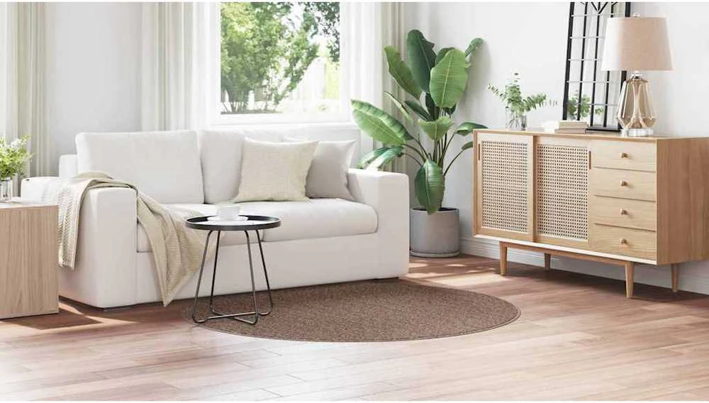Neslystantis plaukuotas kilimas Ruda 160 x 160 cm PP