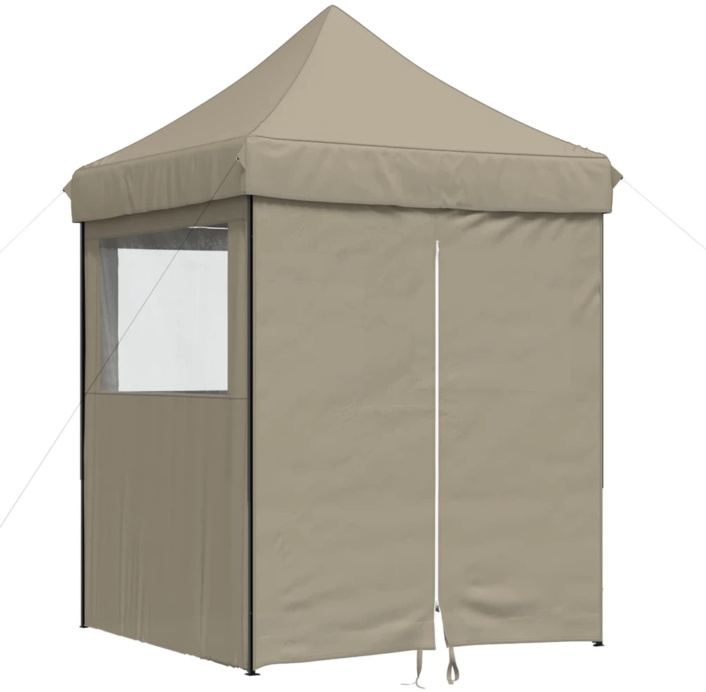 Šventės palapinė 200 x 200 x 306 cm Taupe Oksfordo audinys