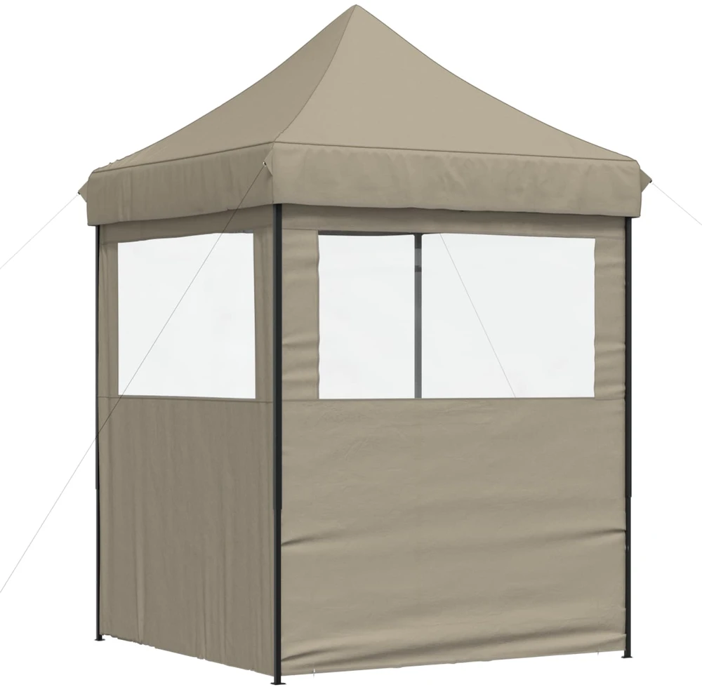 Šventės palapinė 200 x 200 x 306 cm Taupe Oksfordo audinys