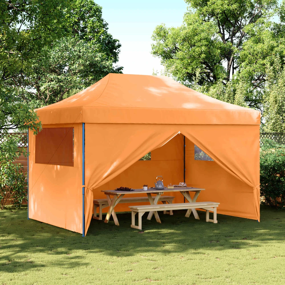Šventės palapinė 279 x 410 x 315 cm Oranžinė Oksfordo audinys