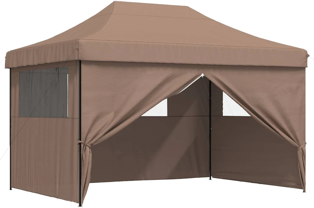 Šventės palapinė 279 x 410 x 315 cm Ruda Oksfordo audinys