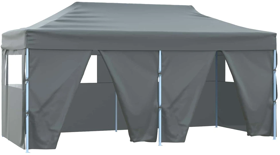 Šventės palapinė 291 x 580 x 315 cm Antracito Oksfordo audinys