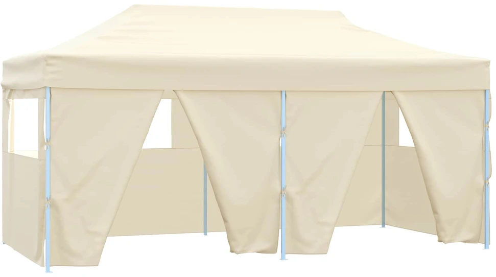 Šventės palapinė 291 x 580 x 315 cm Kreminė Oksfordo audinys