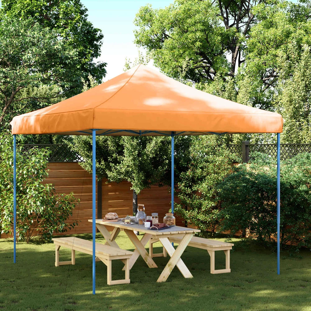 Šventės palapinė 292 x 292 x 315 cm Oranžinė Oksfordo audinys