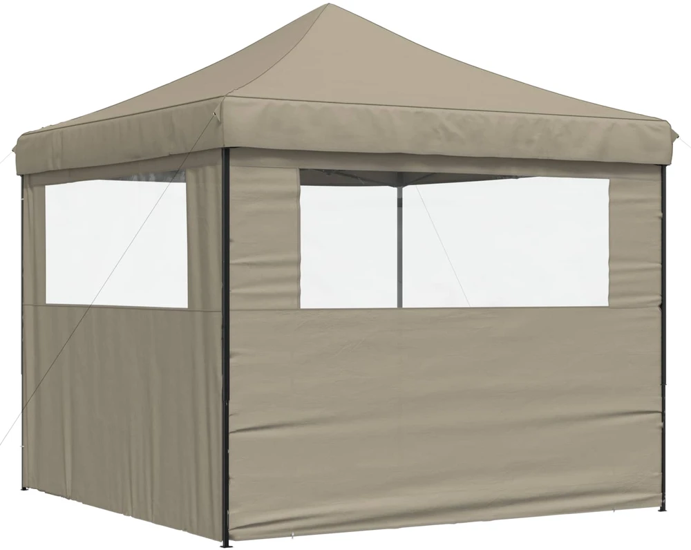 Šventės palapinė 292 x 292 x 315 cm Taupe Oksfordo audinys