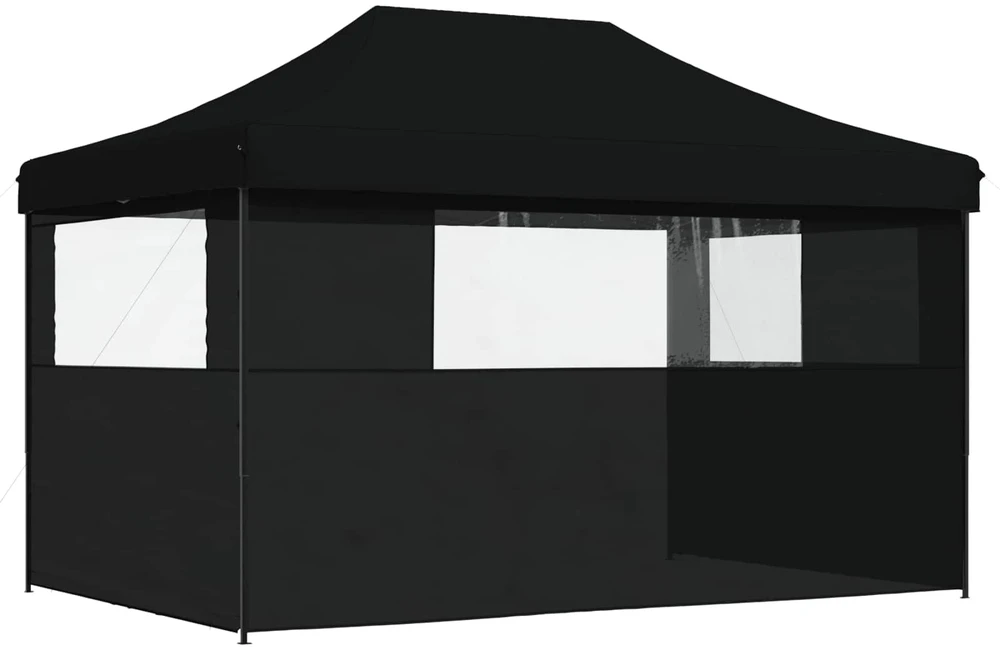 Šventės palapinė 292 x 440 x 315 cm Juoda Oksfordo audinys