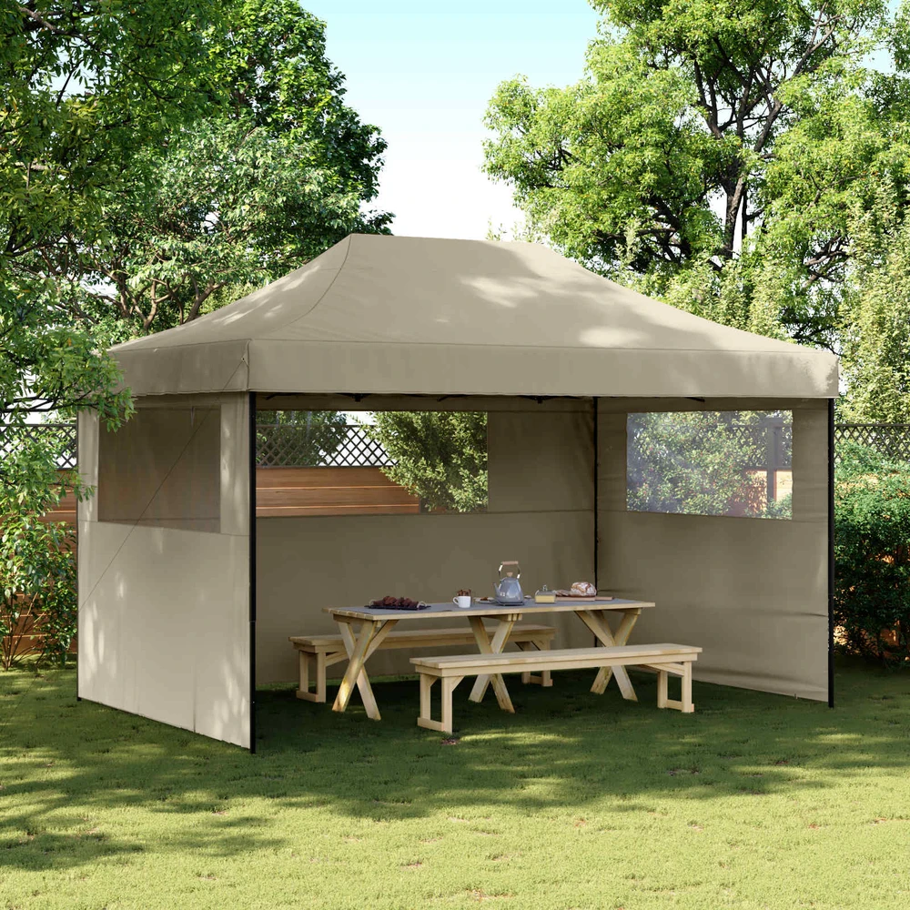 Šventės palapinė 292 x 440 x 315 cm Taupe Oksfordo audinys