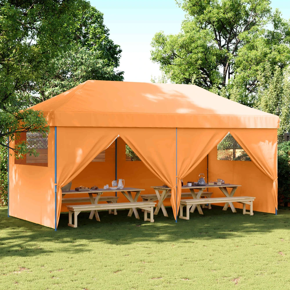 Šventės palapinė 292 x 580 x 315 cm Oranžinė Oksfordo audinys