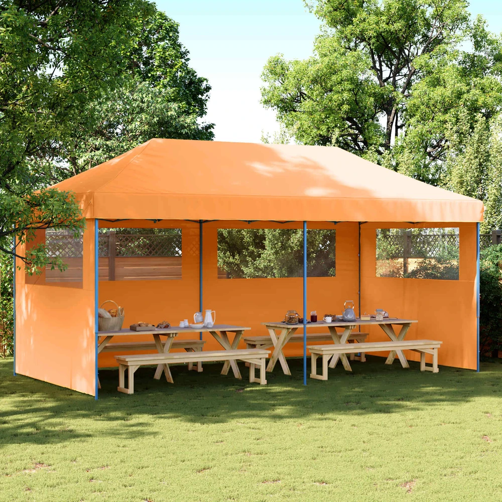 Šventės palapinė 292 x 580 x 315 cm Oranžinė Oksfordo audinys