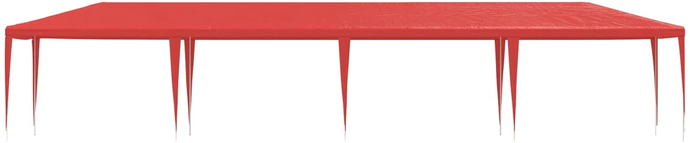 Šventės palapinė Raudona 1200 x 300 x 255 cm PE ir plienas