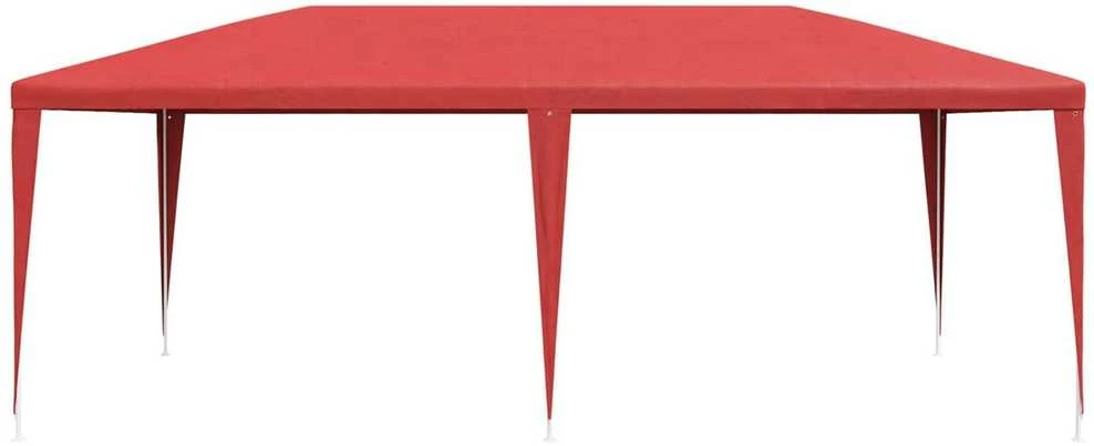 Šventės palapinė Raudona 600 x 300 x 255 cm PE ir plienas