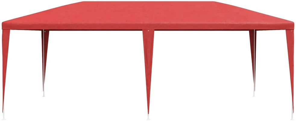 Šventės palapinė Raudona 600 x 300 x 255 cm PE ir plienas