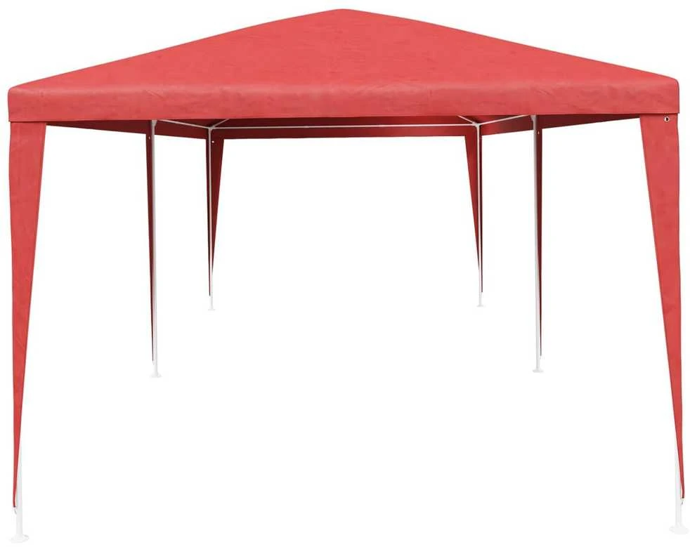 Šventės palapinė Raudona 600 x 300 x 255 cm PE ir plienas