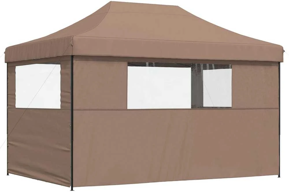 Šventės palapinė 279 x 410 x 315 cm Ruda Oksfordo audinys