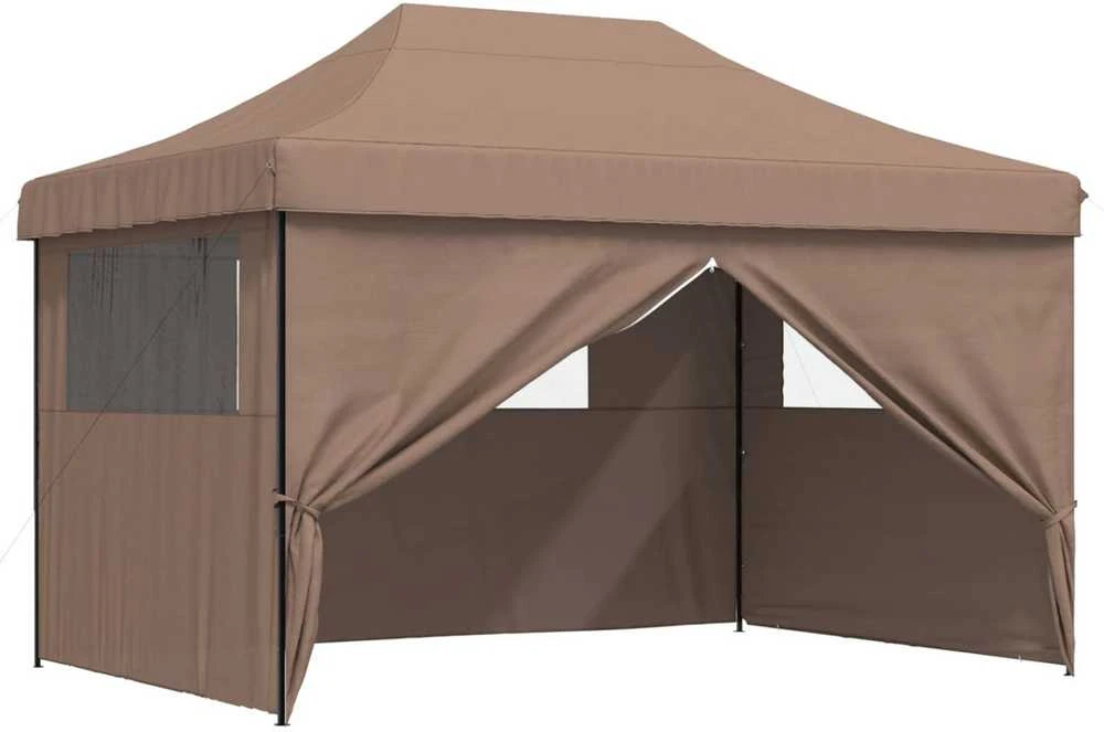 Šventės palapinė 279 x 410 x 315 cm Ruda Oksfordo audinys