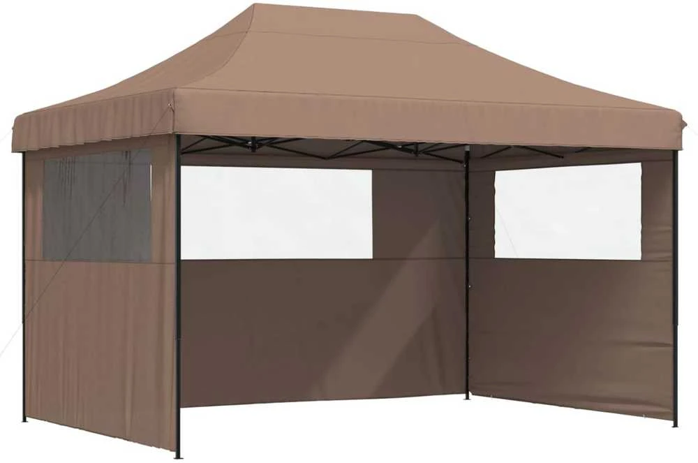 Šventės palapinė 279 x 410 x 315 cm Ruda Oksfordo audinys