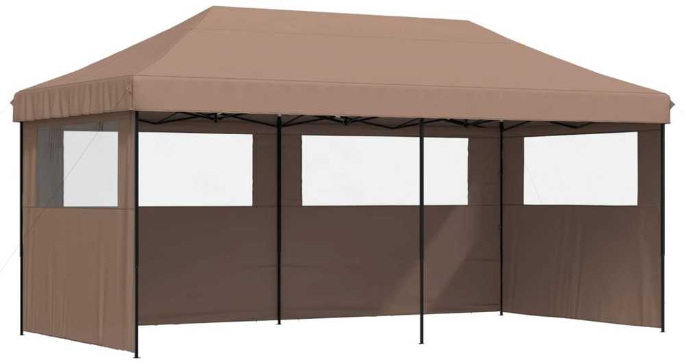 Šventės palapinė 292 x 580 x 315 cm Ruda Oksfordo audinys