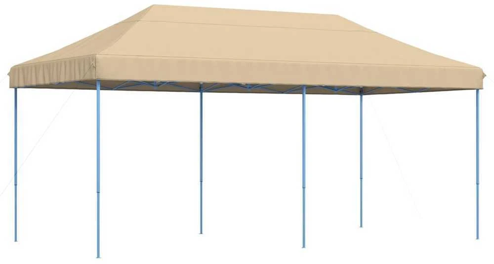 Šventės palapinė 292 x 580 x 315 cm Smėlio Oksfordo audinys