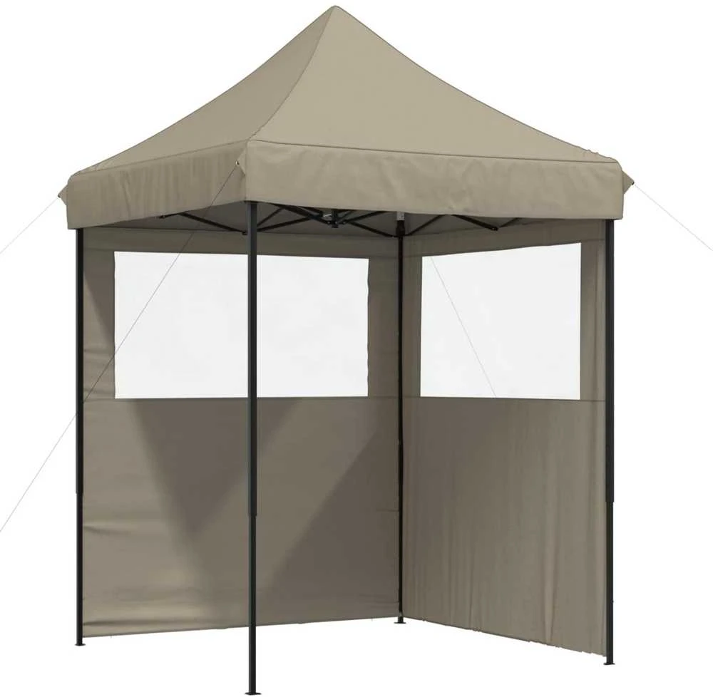 Šventės palapinė 200 x 200 x 306 cm Taupe Oksfordo audinys