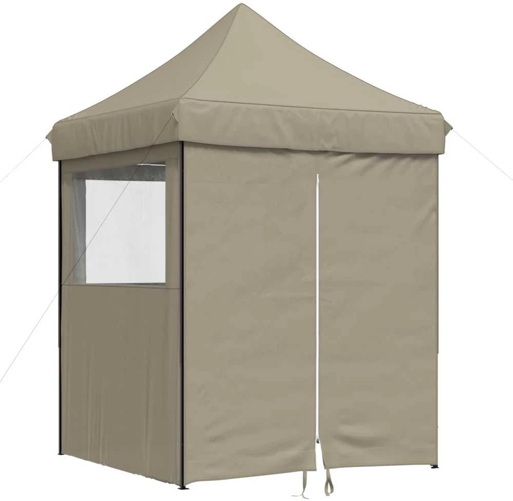 Šventės palapinė 200 x 200 x 306 cm Taupe Oksfordo audinys