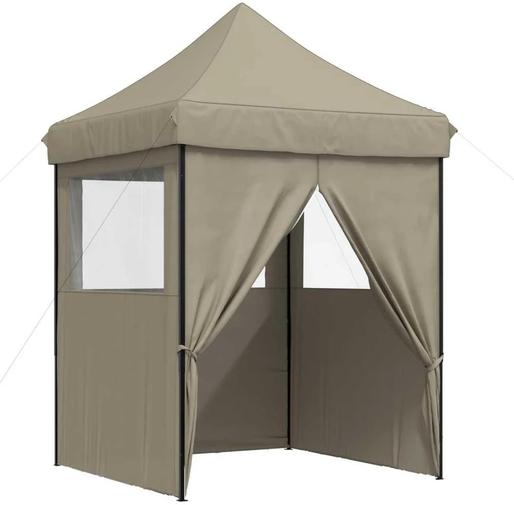 Šventės palapinė 200 x 200 x 306 cm Taupe Oksfordo audinys