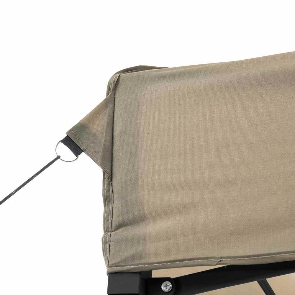 Šventės palapinė 279 x 410 x 315 cm Taupe Oksfordo audinys